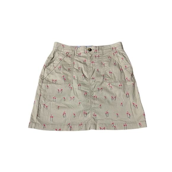 Croft & Barrow Effortless Stretch Skort Khaki Pink Flamingo - Picture 1 of 11